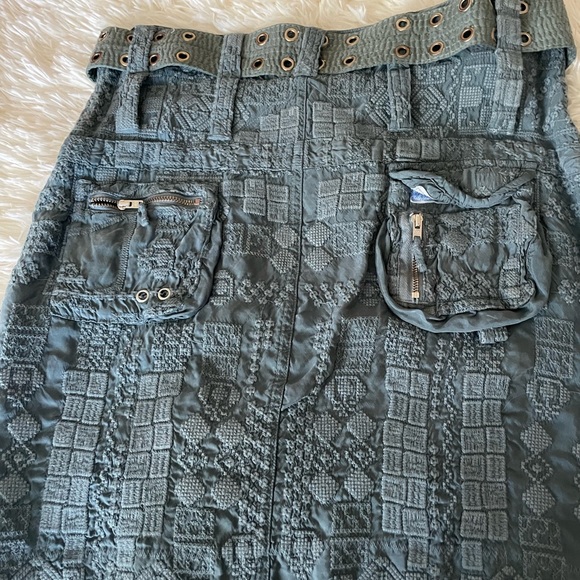 Johnny Was skirt size 0 with belt - Picture 2 of 6